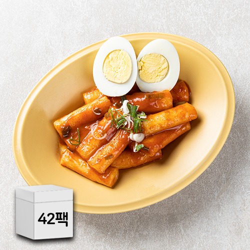 쿠즈락 오리지널 떡볶이 200g x 42팩 대용량 매콤달콤 절대간식 분식 밀키트